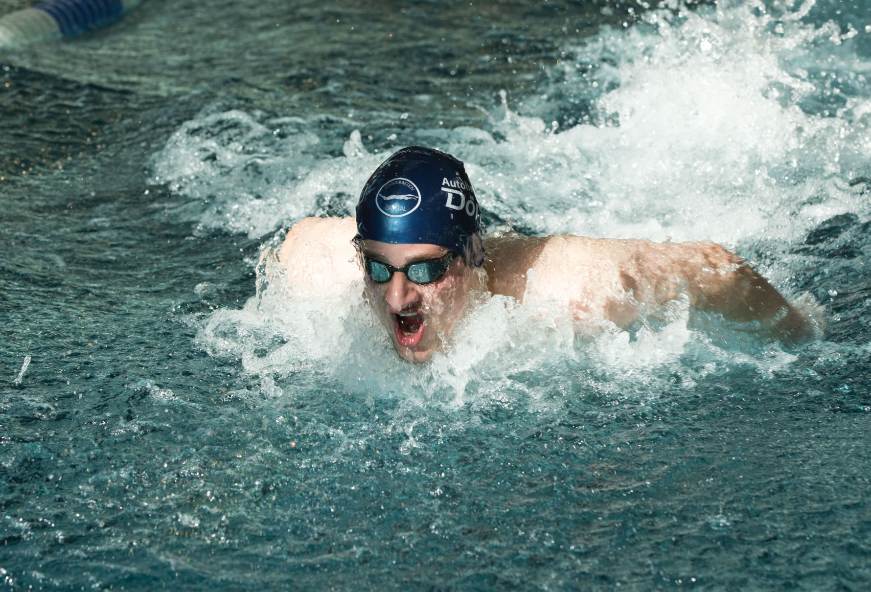 Luftholen beim Delfinschwimmen