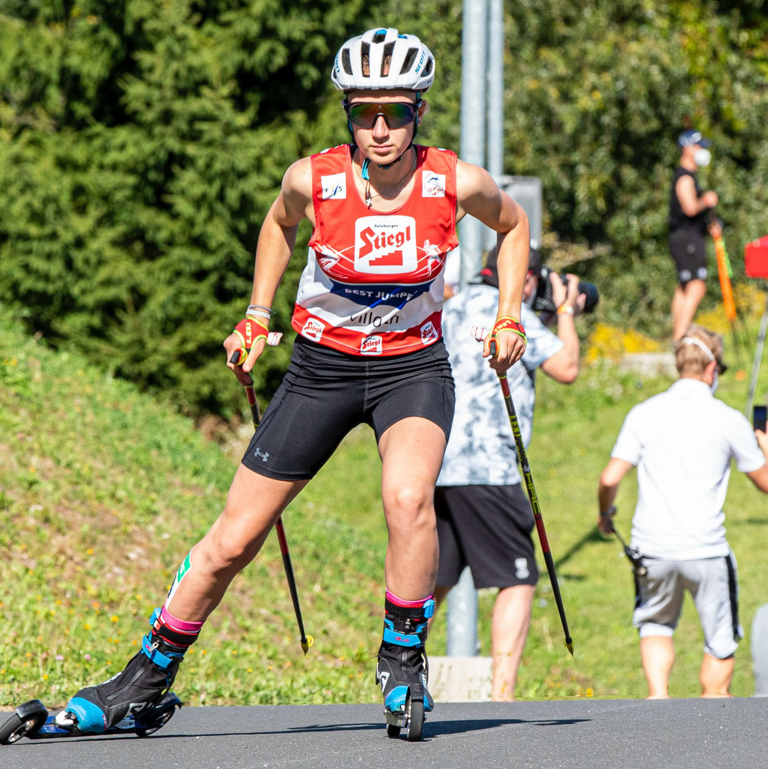 Schilanglauf auf Rollen